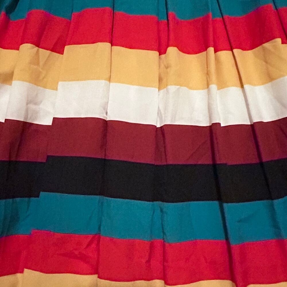Eloquii Striped Yoke Fit and Flare Dress, Size 18 Women's - Picture 6 of 9
